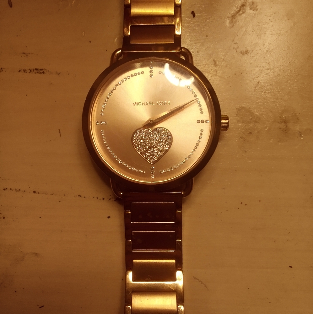 Michael Kors Portia Pavé Rose Gold-Tone Watch